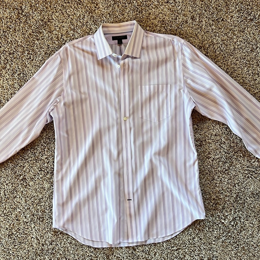Banana republic button up shirt, vertical striped